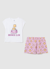 Organic Cotton Short Girls' Pyjama