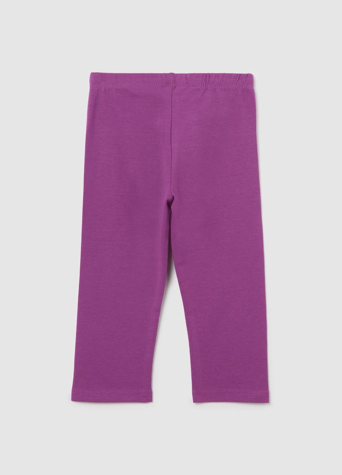 Purple Stretch Cotton Leggings Ovs Kids