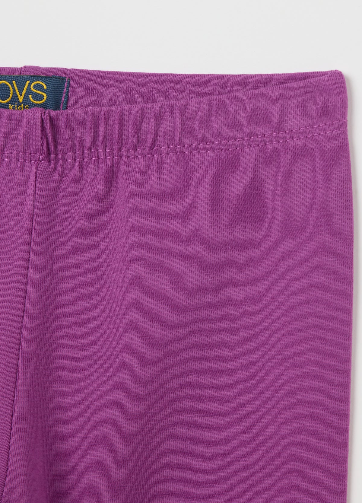 Purple Stretch Cotton Leggings Ovs Kids