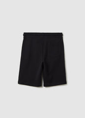Black Cotton Shorts For Boys