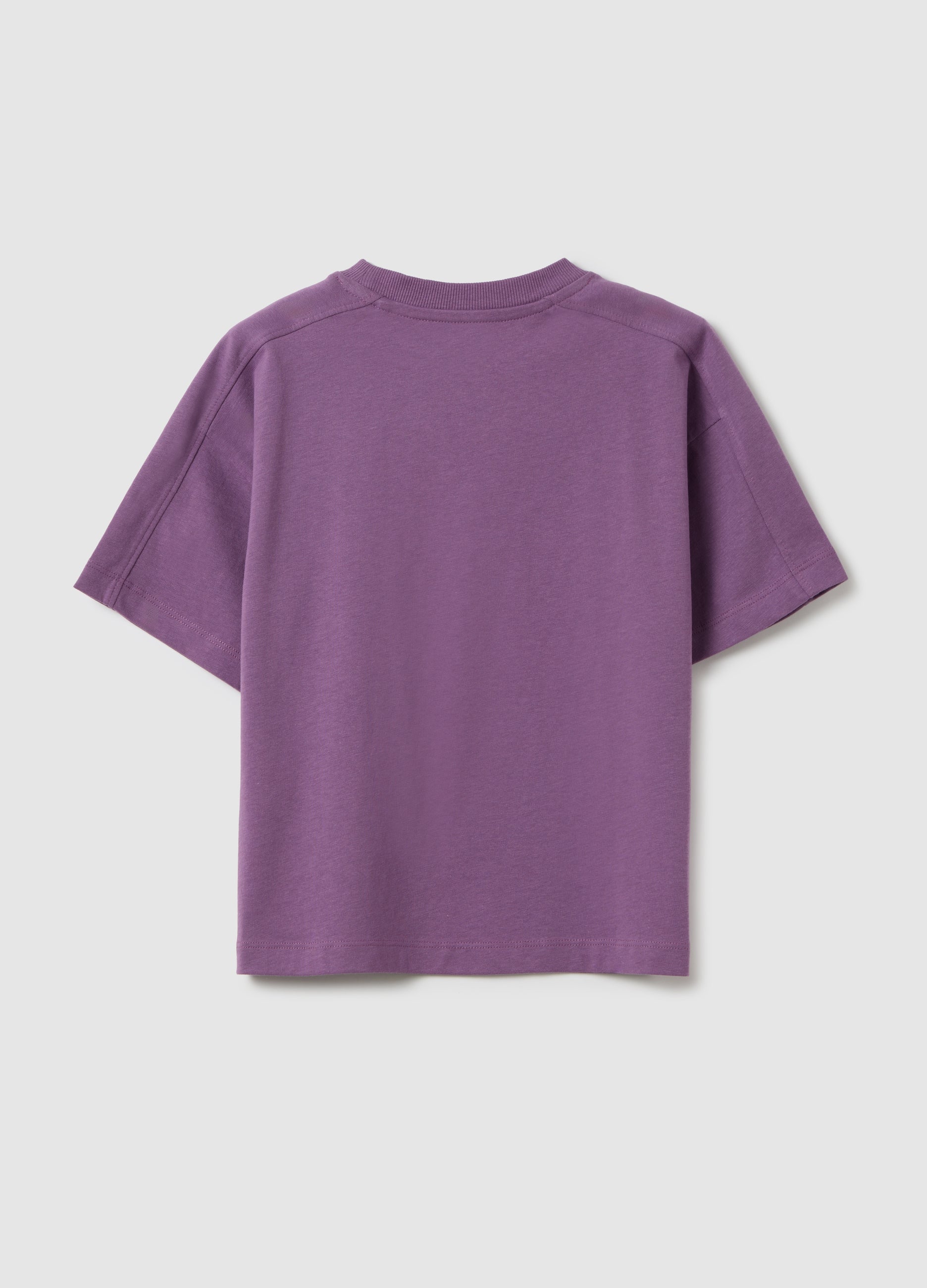 Purple Pure Cotton T-Shirt For Children Ovs Kids