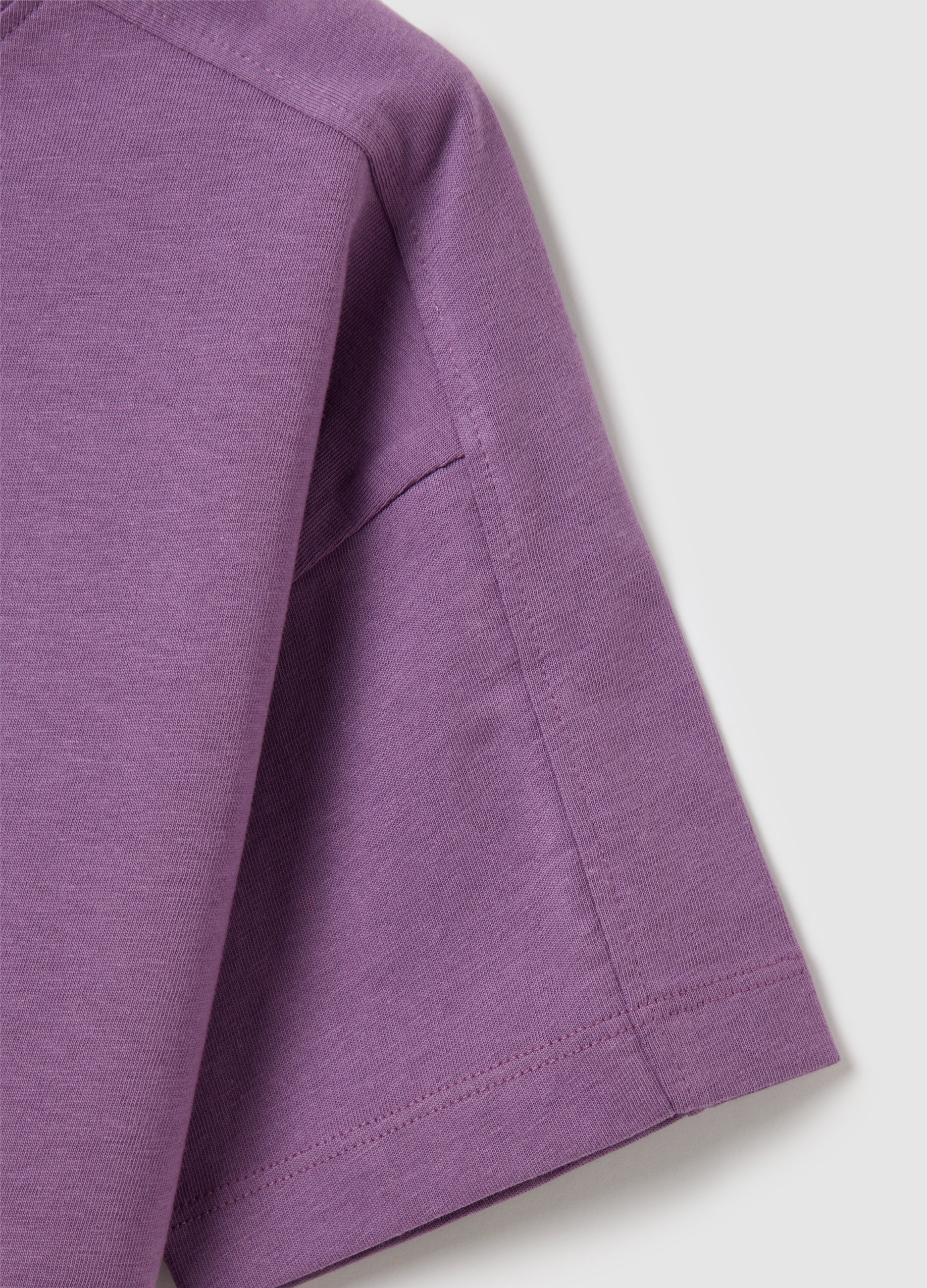 Purple Pure Cotton T-Shirt For Children Ovs Kids