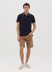 Men'S Brown Cotton Shorts By Ovs