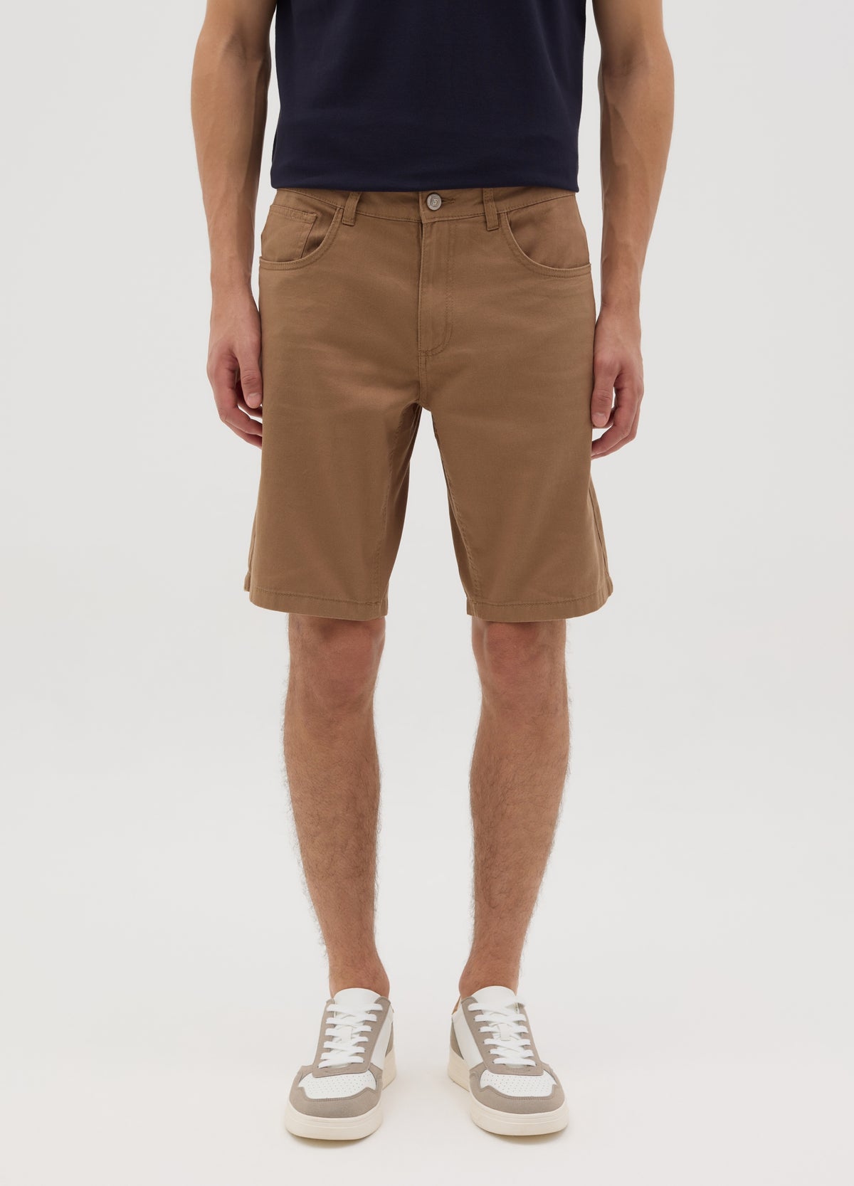 Men'S Brown Cotton Shorts By Ovs