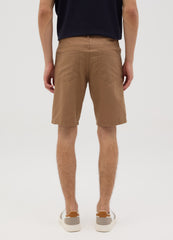Men'S Brown Cotton Shorts By Ovs