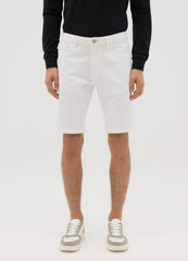 White Elastic Ovs Denim Shorts