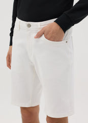 White Elastic Ovs Denim Shorts