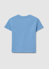 Girls' T-Shirt In Pure Multicolour Cotton Regular Fit With Print
