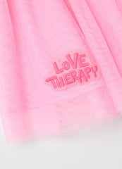 Pink Mini Tulle Skirt By Love Therapy