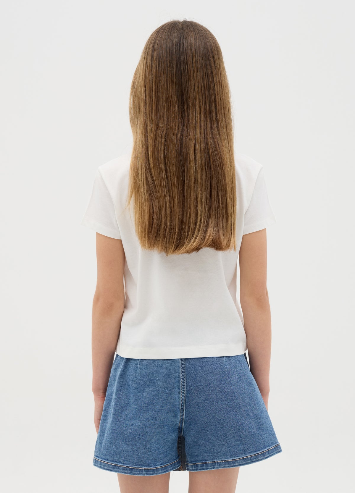 White T-Shirt With ''Venice Beach Print''