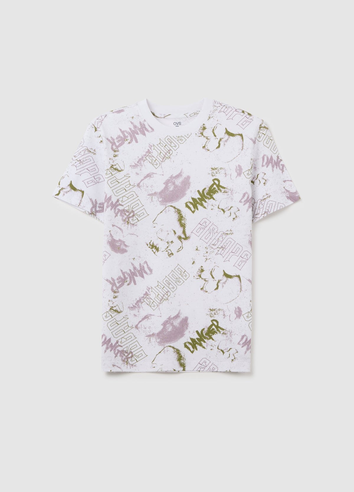 Boys' Multicolour Oversized Pure Cotton T-Shirt With Graphic Print