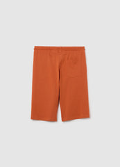 Boys' Orange Cotton Bermuda Shorts Regular Fit