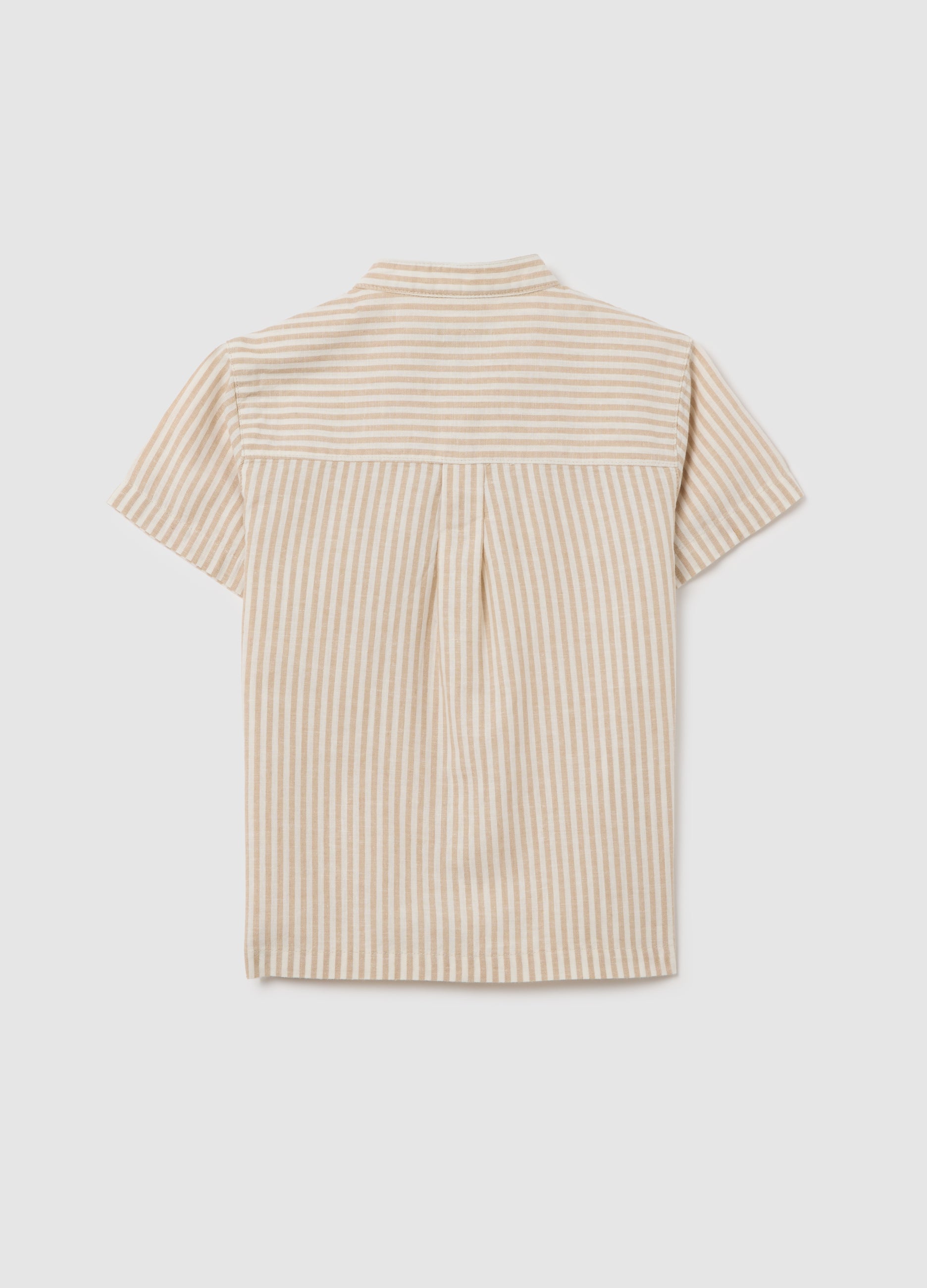 Multicoloured Regular Fit Cotton Blend Child'S Shirt With Chest Pocket