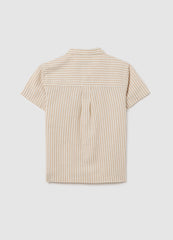 Multicoloured Regular Fit Cotton Blend Child'S Shirt With Chest Pocket