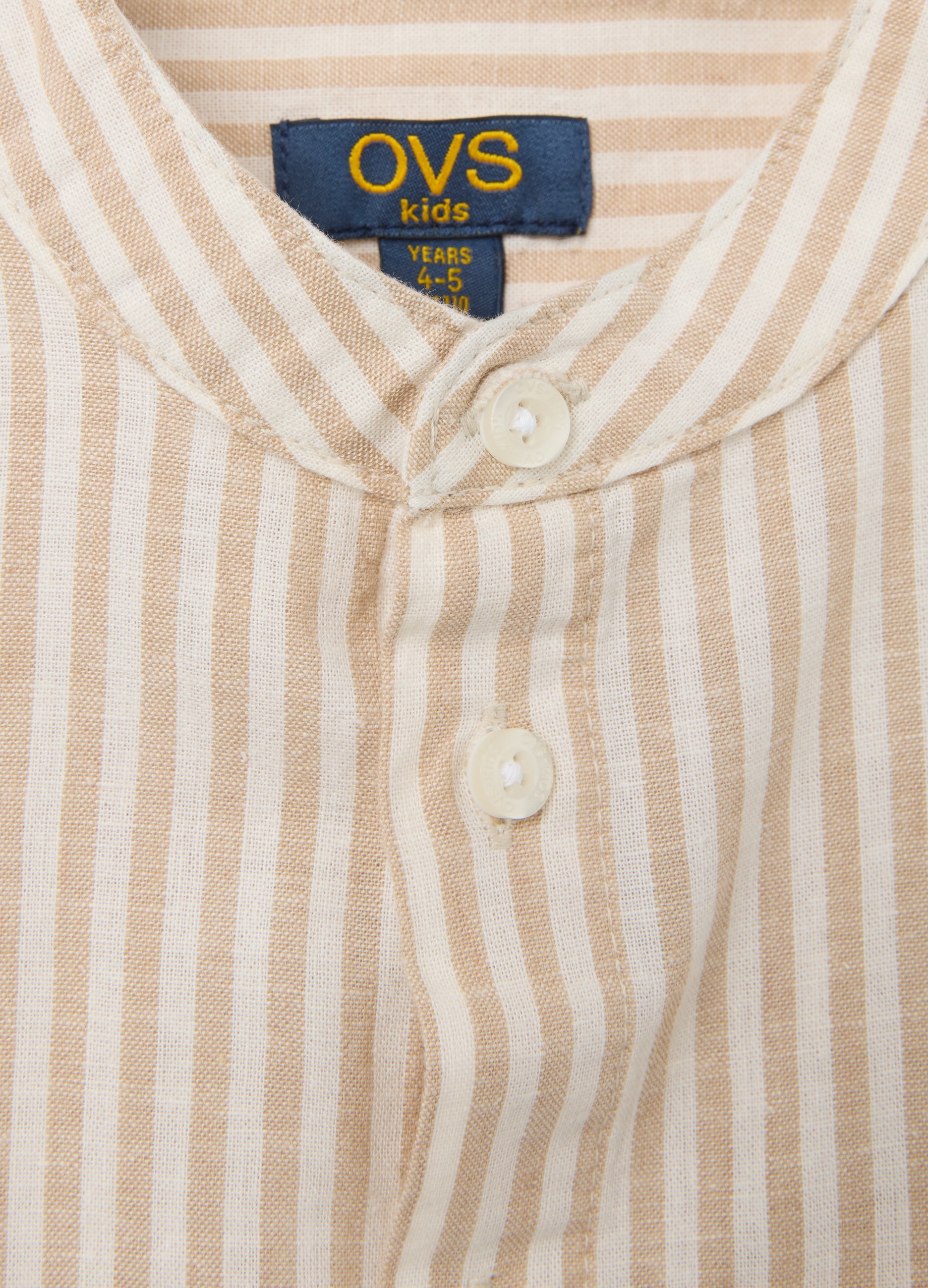 Multicoloured Regular Fit Cotton Blend Child'S Shirt With Chest Pocket