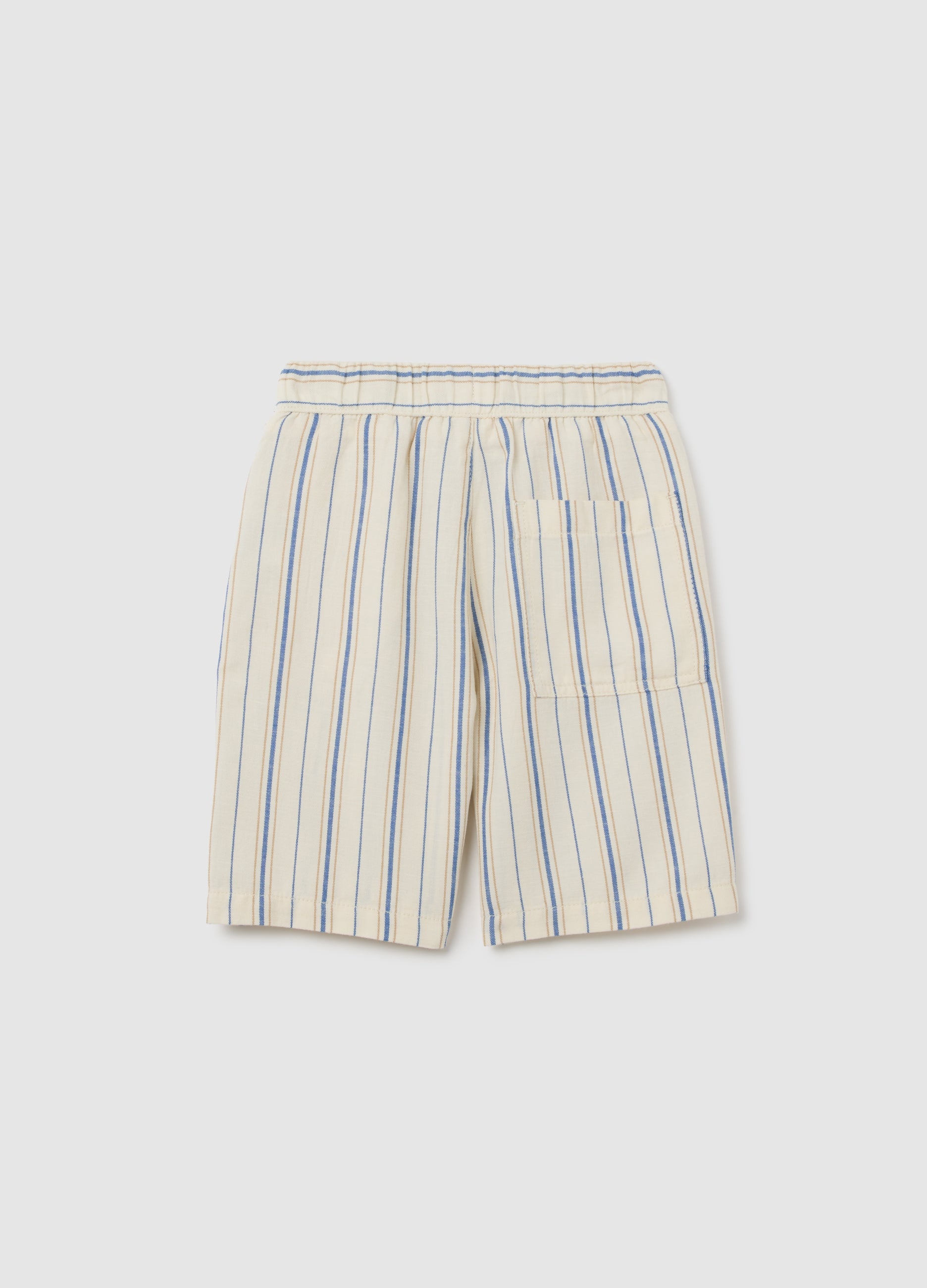 Children'S Multi-Colour Cotton Blend Regular Fit Shorts With Elasticated Waist And Drawstring