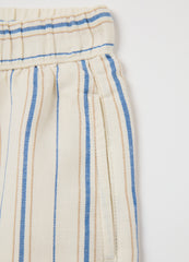 Children'S Multi-Colour Cotton Blend Regular Fit Shorts With Elasticated Waist And Drawstring