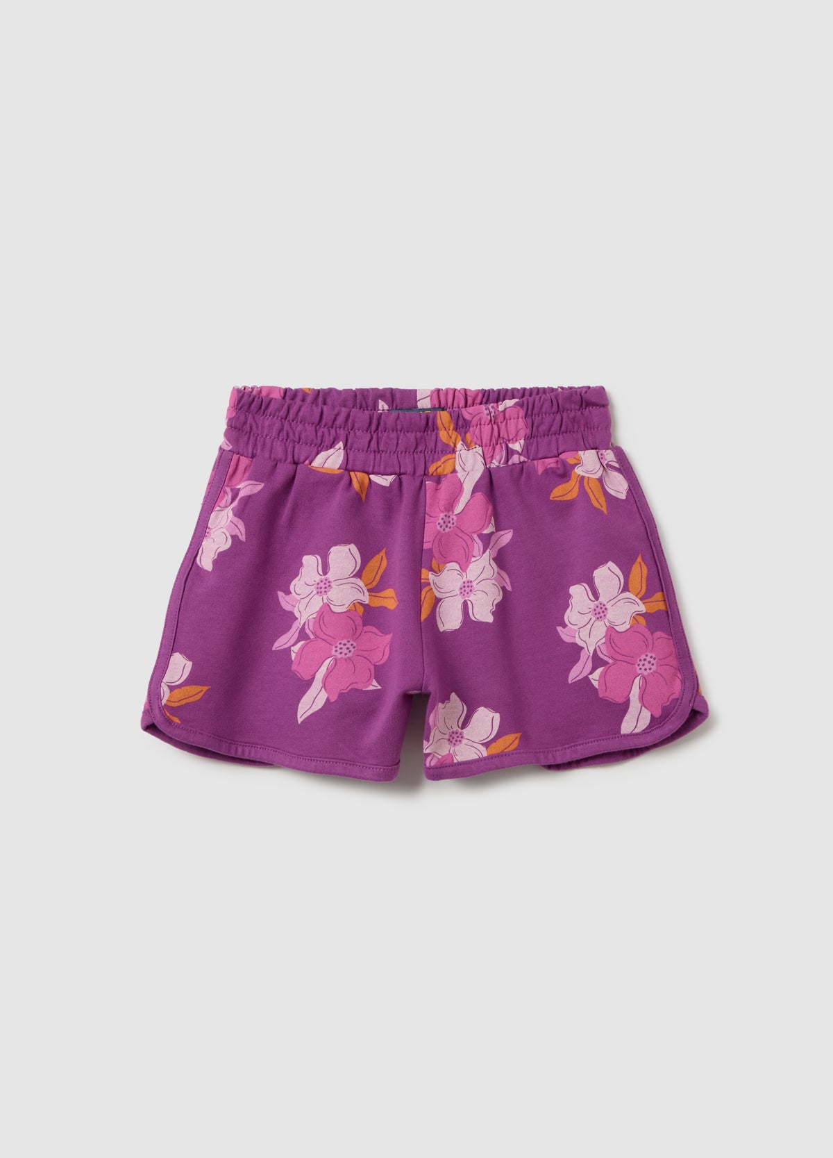 Girls' Multicolour Cotton Shorts With Regular Fit