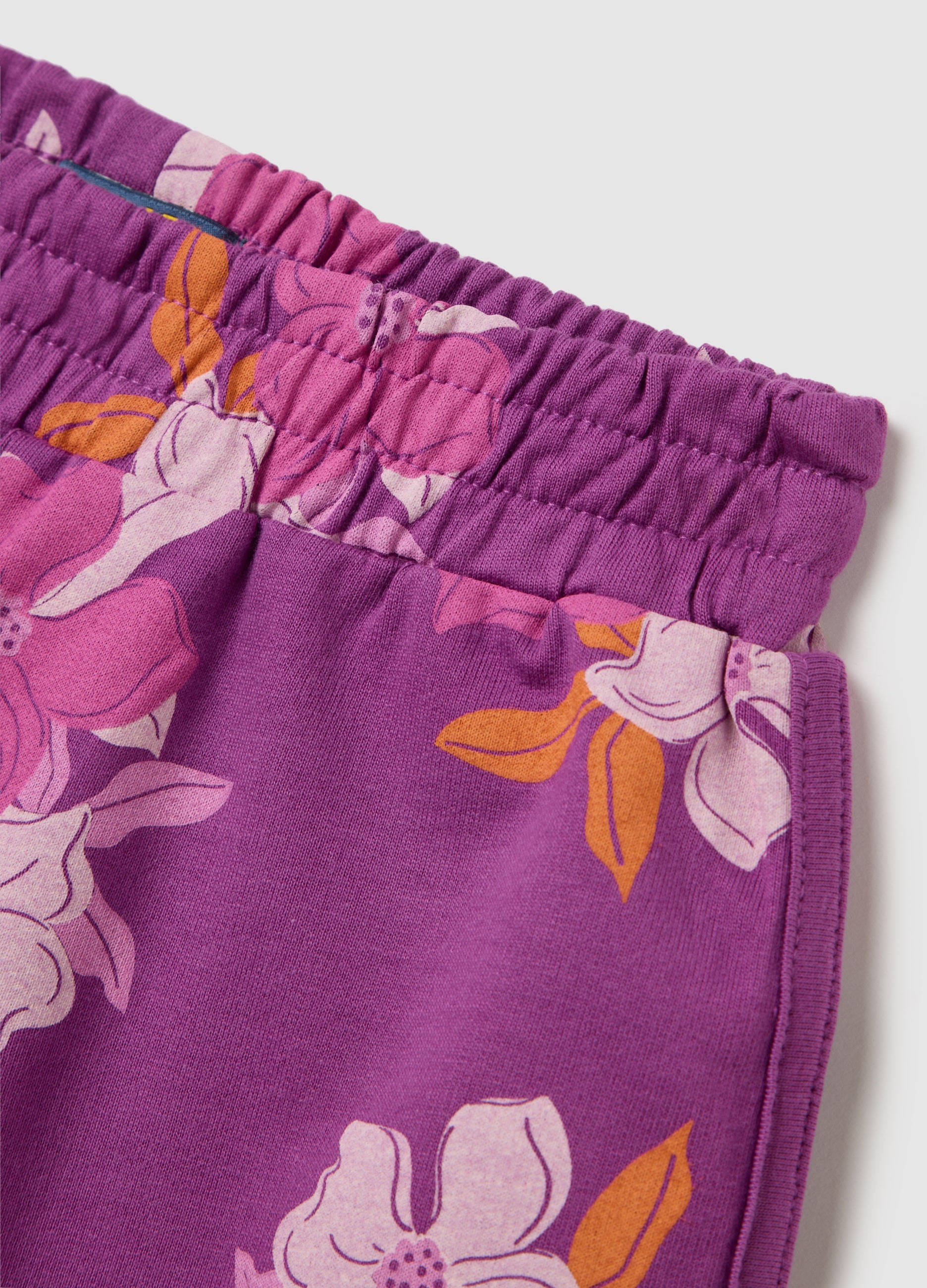 Girls' Multicolour Cotton Shorts With Regular Fit