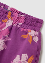 Girls' Multicolour Cotton Shorts With Regular Fit