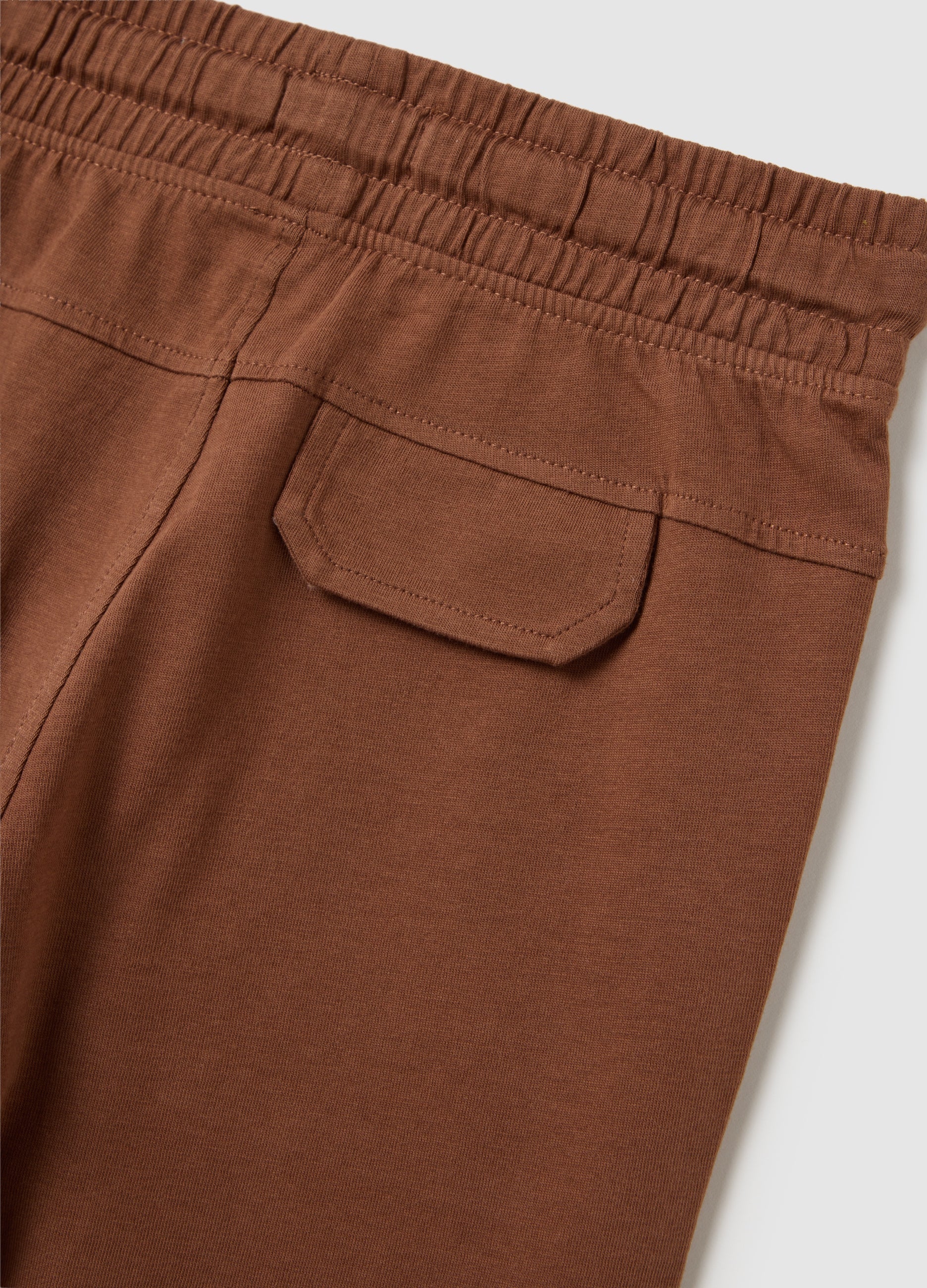 OVS Children'S Brown Pure Cotton Shorts, Regular Fit With Print