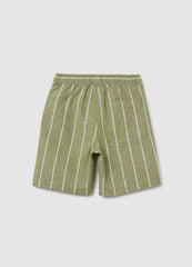 Children'S Multicolour Cotton Blend Regular Fit Shorts With Elastic Waistband