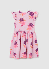 Multicolour Floral Pure Cotton Girl'S Dress