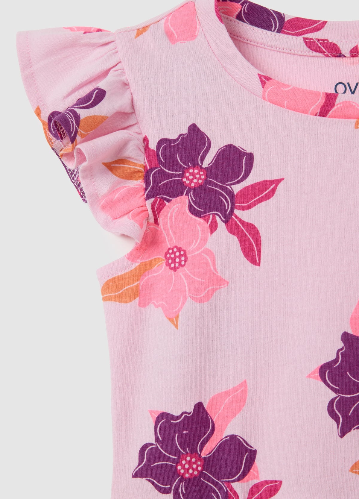 Multicolour Floral Pure Cotton Girl'S Dress
