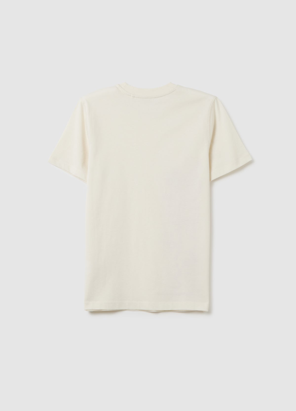 White Pure Cotton Boy’S T-Shirt, Regular Fit With Print