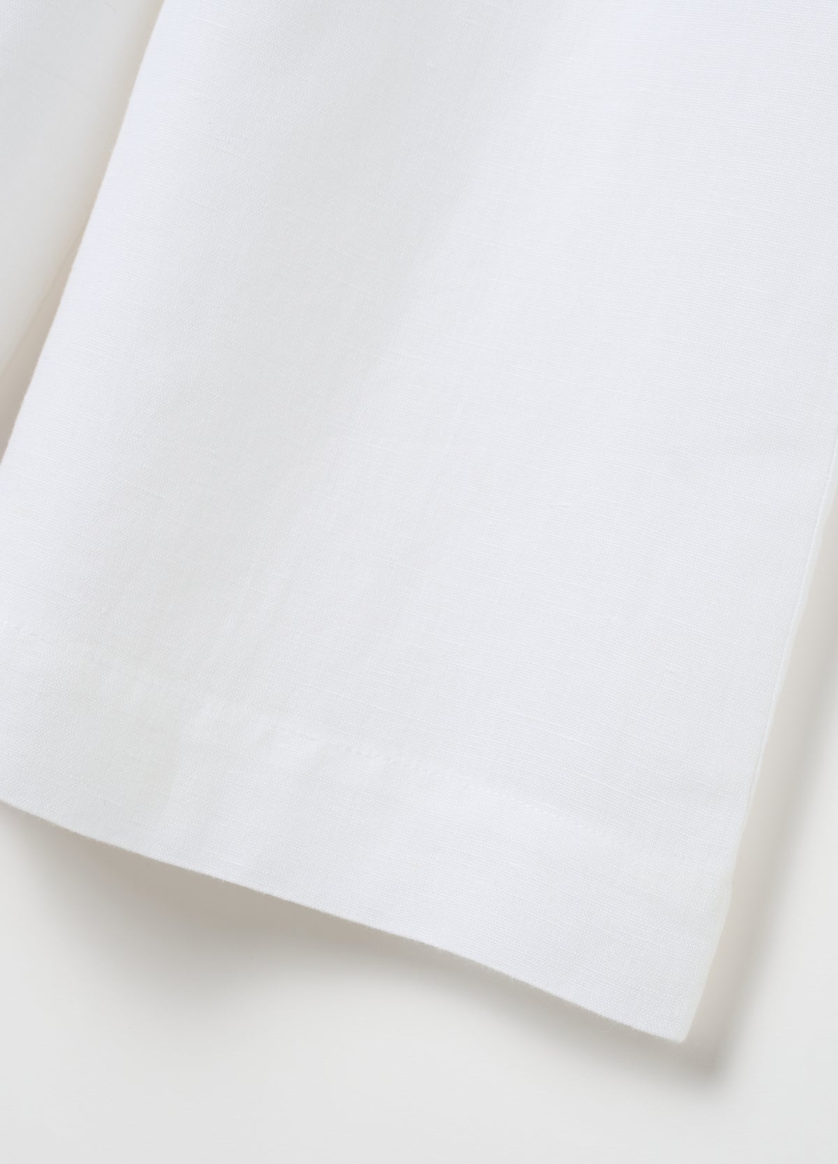 Girls' White Cotton Culotte Trousers With Regular Fit
