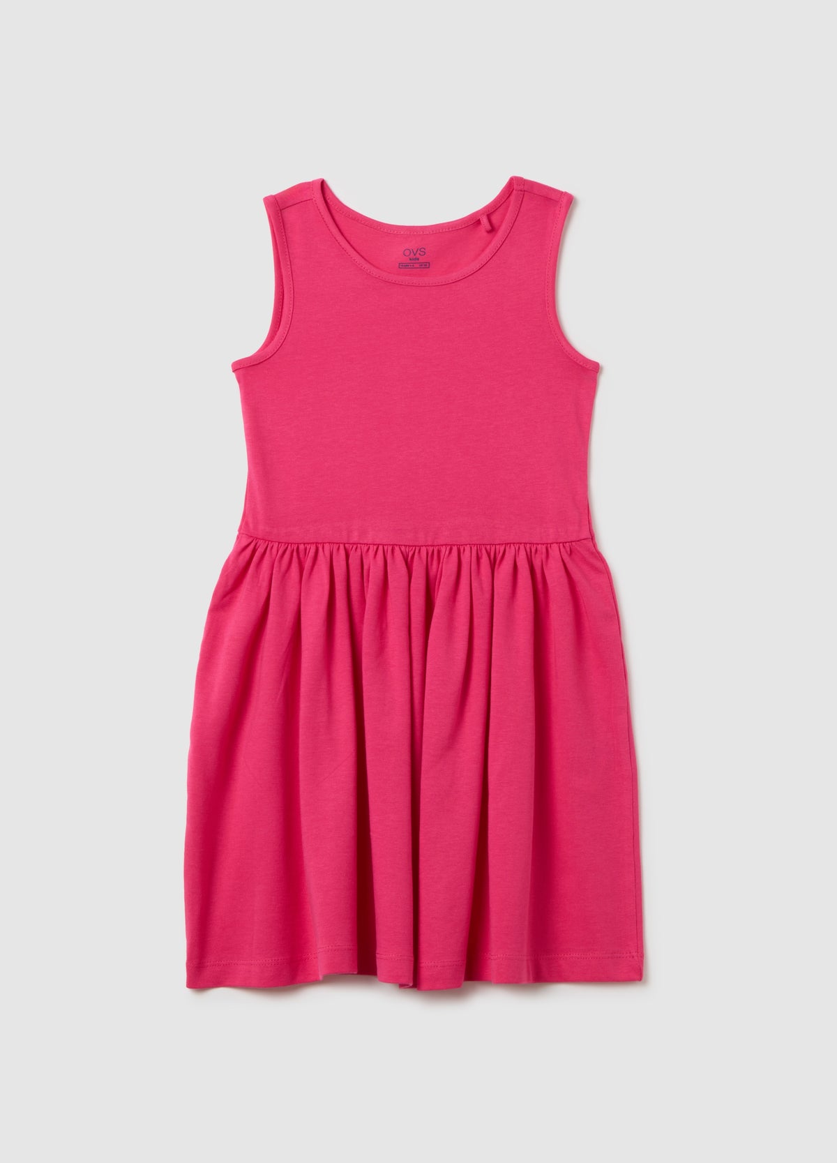 Girls' Pink Pure Cotton Dress Regular Fit