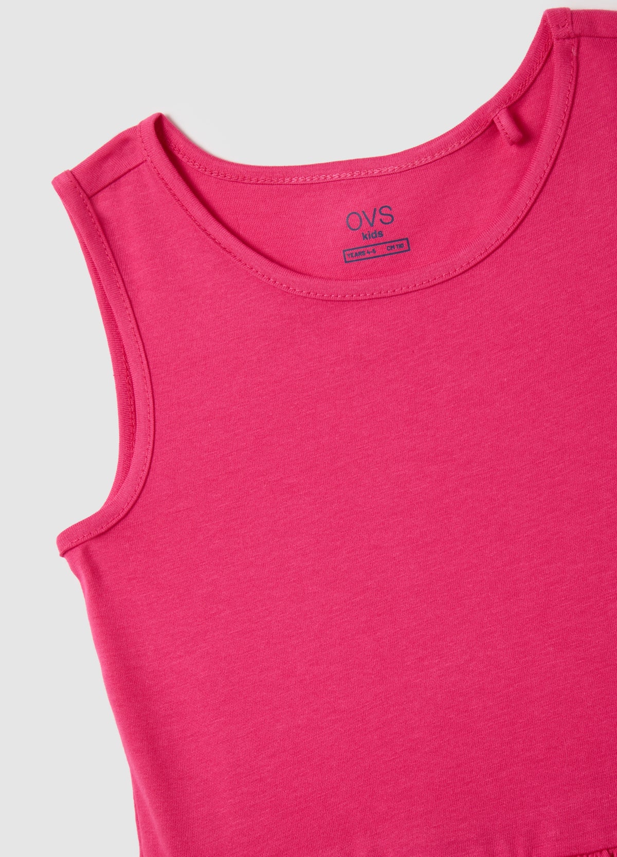 Girls' Pink Pure Cotton Dress Regular Fit