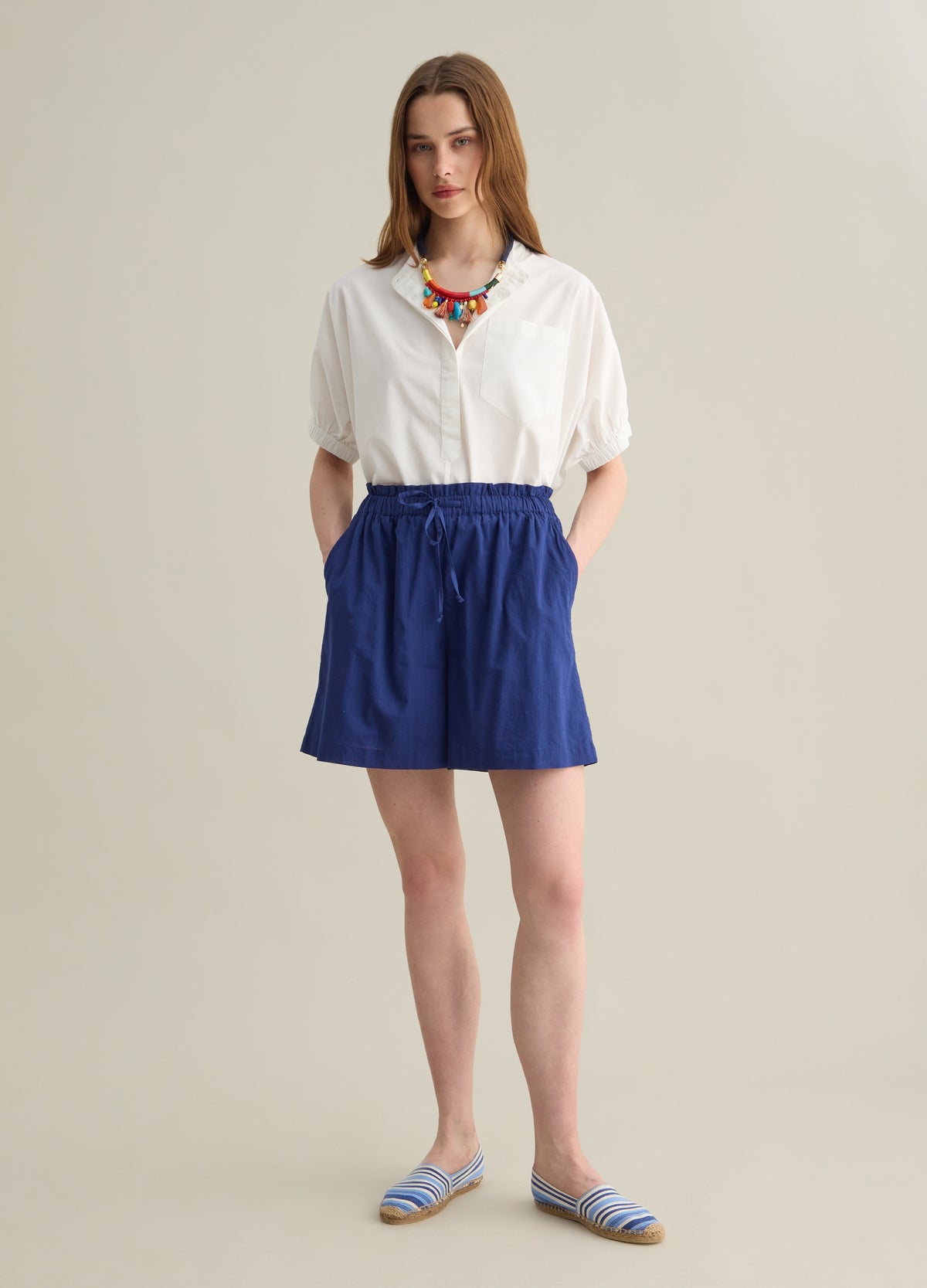 White Cotton Oversized Shirt