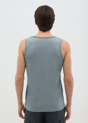Men'S Green Pure Cotton Vest Regular Fit