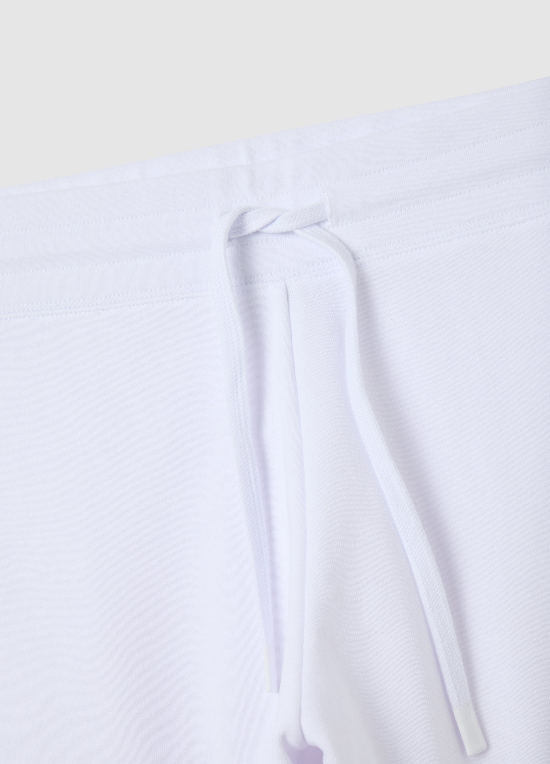 OVS Women'S White Cotton Blend Shorts Regular Fit