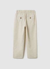 OVS Children'S Beige Linen Blend Relaxed Fit Trousers