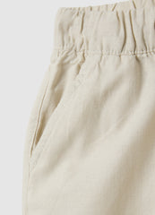 OVS Children'S Beige Linen Blend Relaxed Fit Trousers