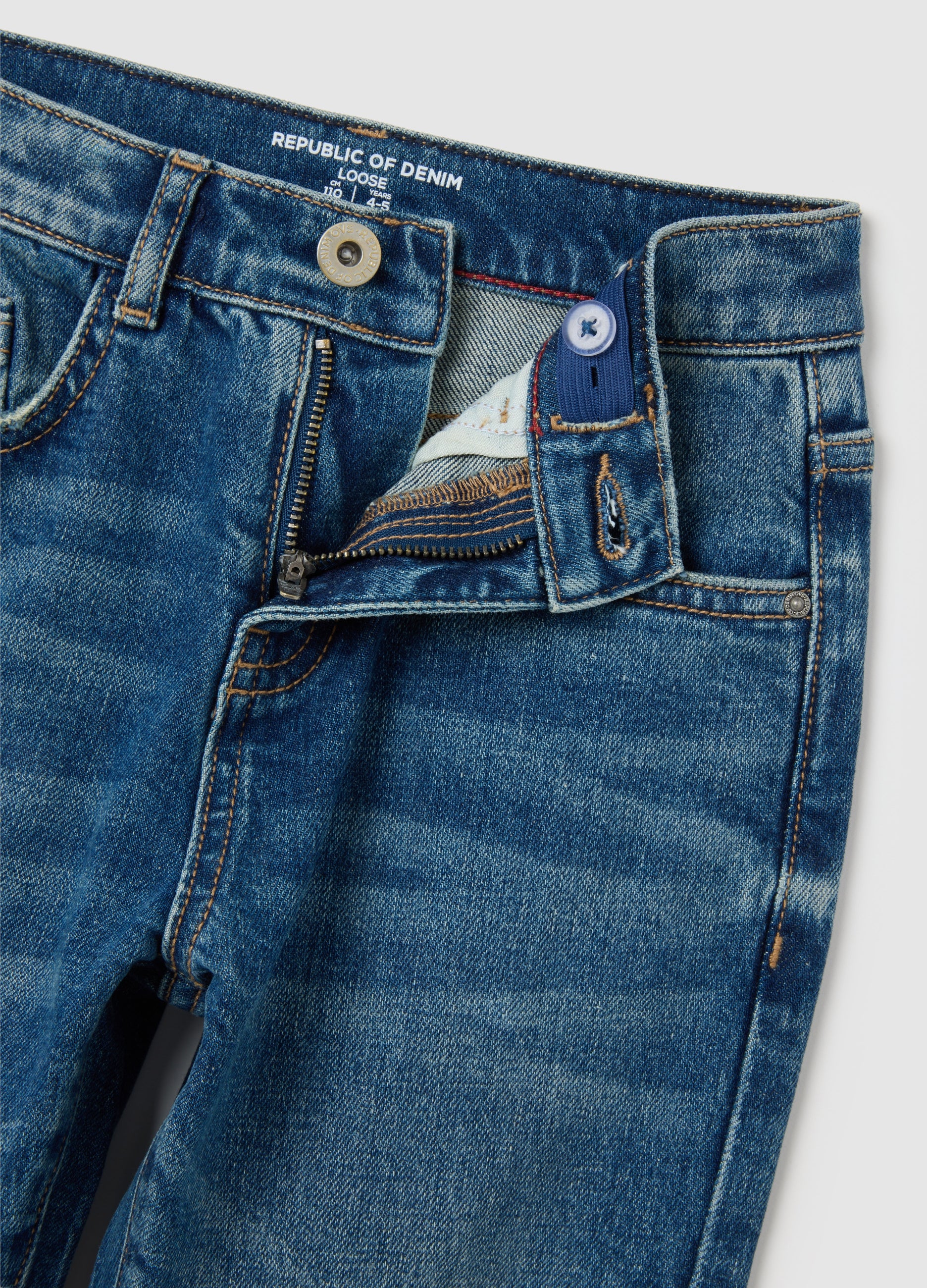 OVS Children'S Blue Denim Jeans Regular Fit