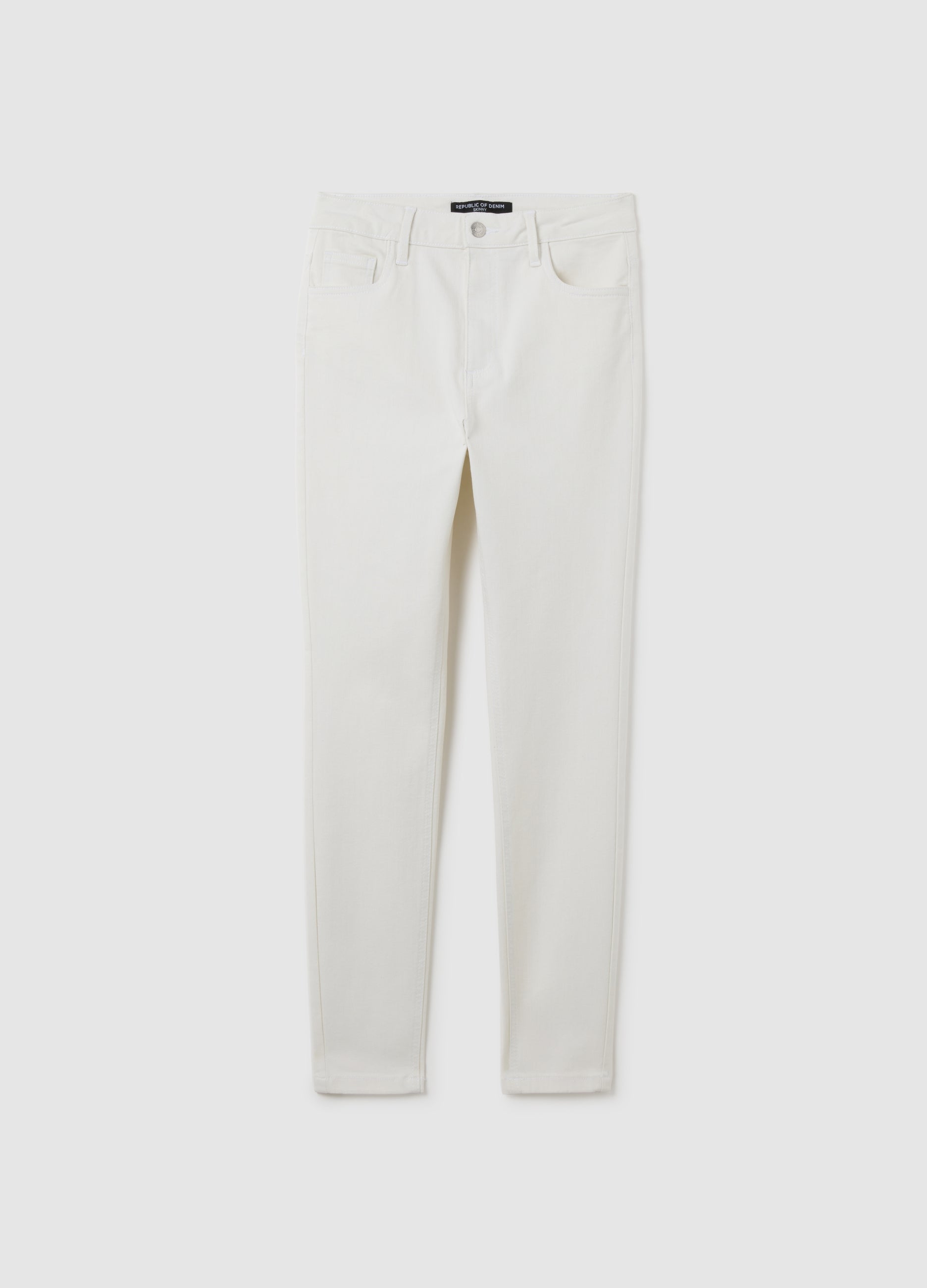 OVS Women'S White Skinny Fit Denim Jeans
