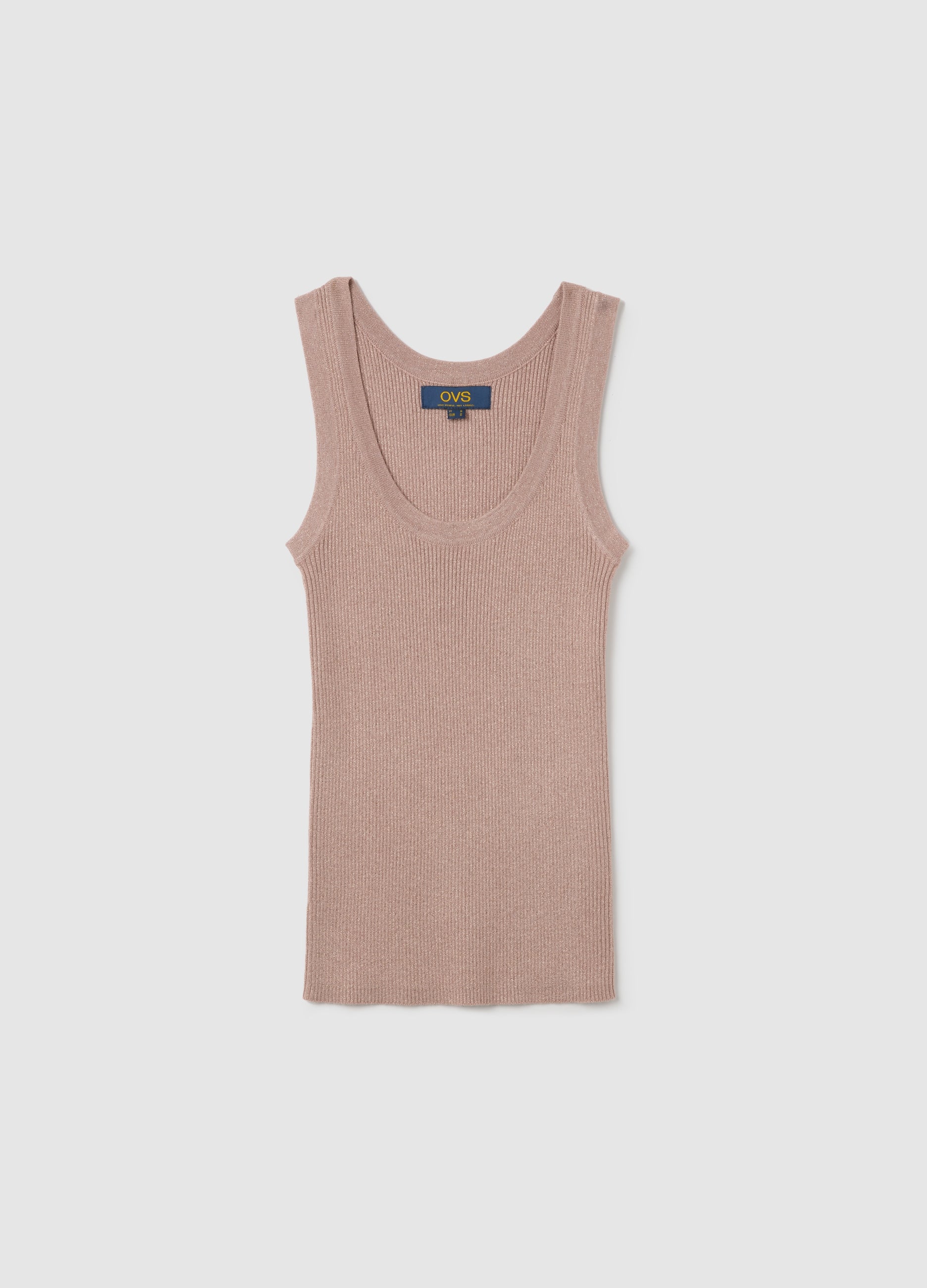 OVS Women'S Pink Stretch Fabric Tank Top
