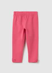 OVS Girls' Stretch Cotton Pink Leggings