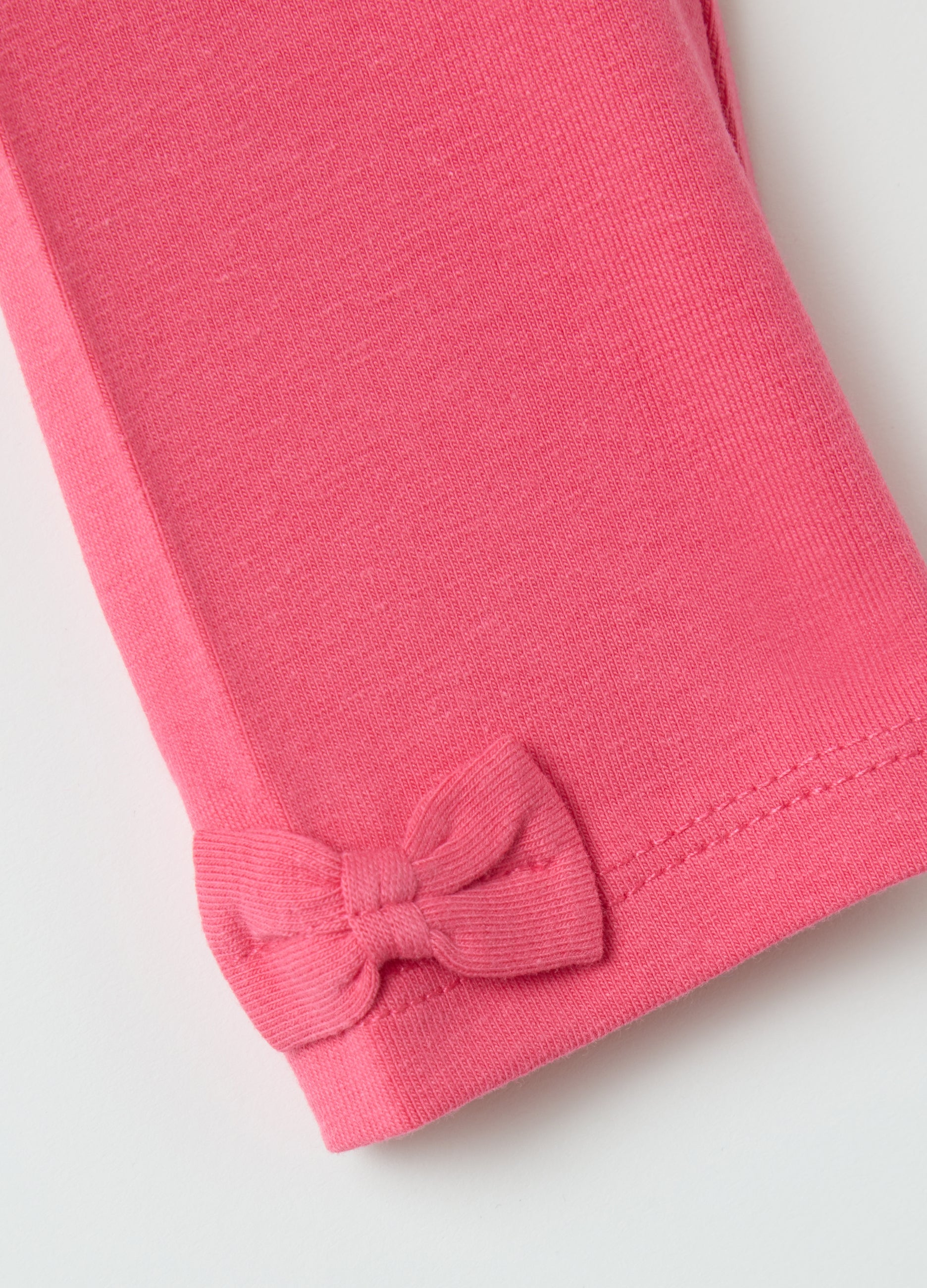 OVS Girls' Stretch Cotton Pink Leggings