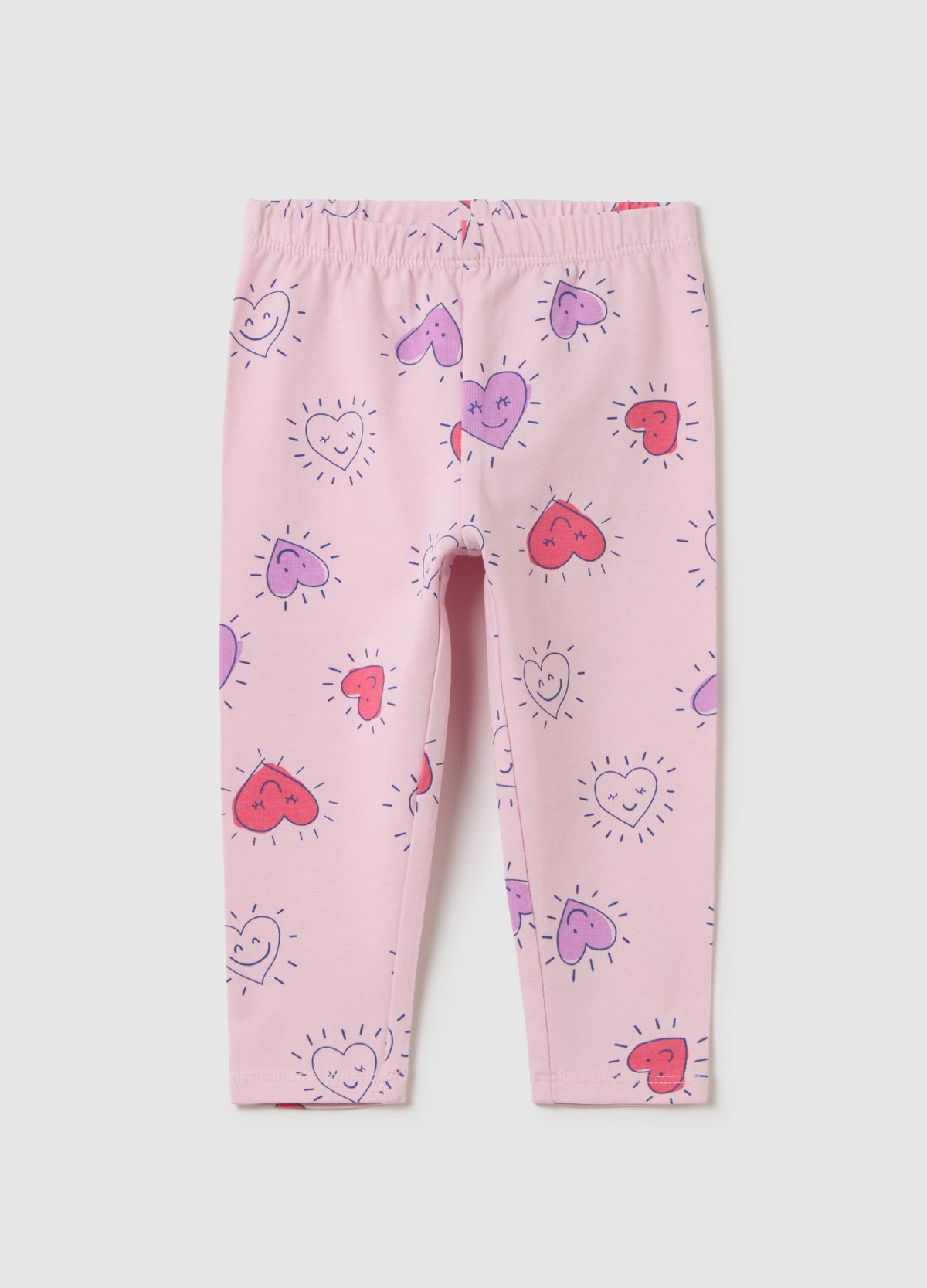 OVS Girls' Pink Stretch Cotton Leggings