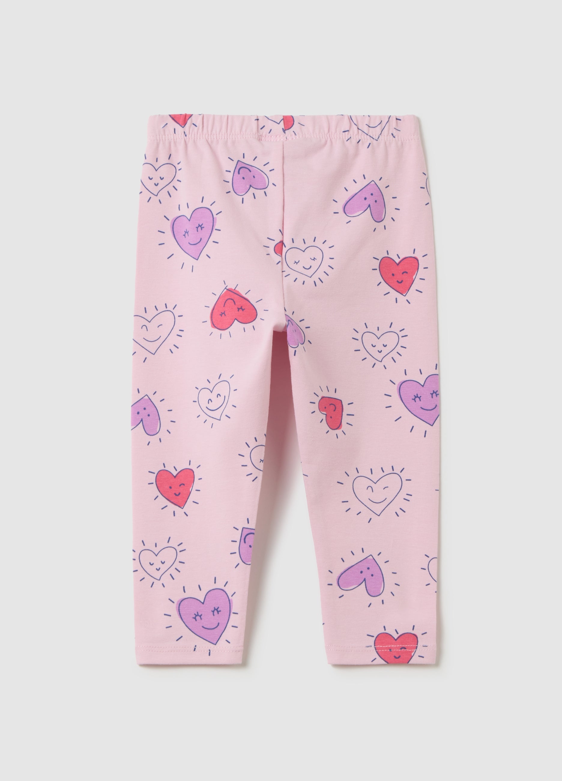 OVS Girls' Pink Stretch Cotton Leggings