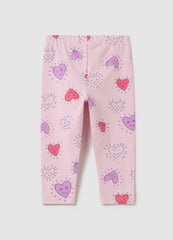 OVS Girls' Pink Stretch Cotton Leggings