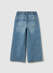 OVS Girls' Pure Cotton Denim Jeans In Regular Fit