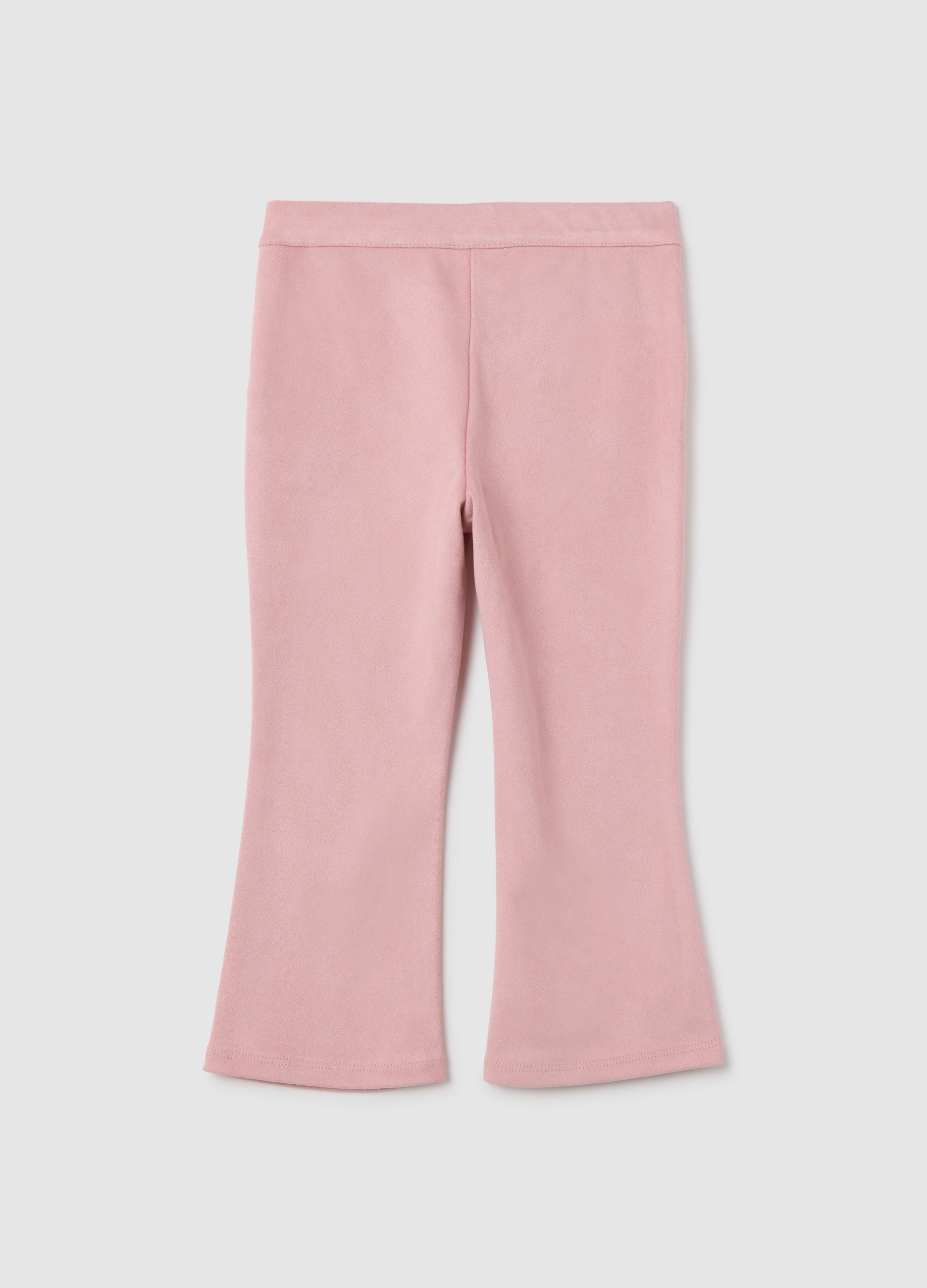 OVS Girls' Pink Flare Fabric Trousers