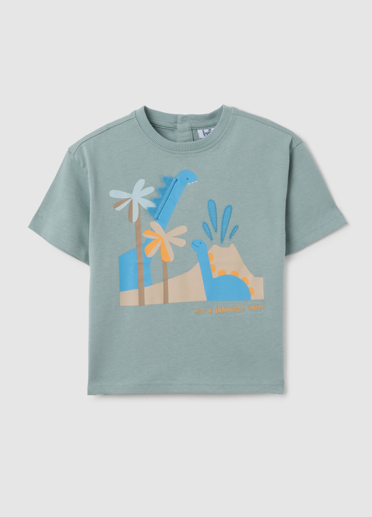 OVS Children'S Green Pure Cotton T-Shirt, Regular Fit