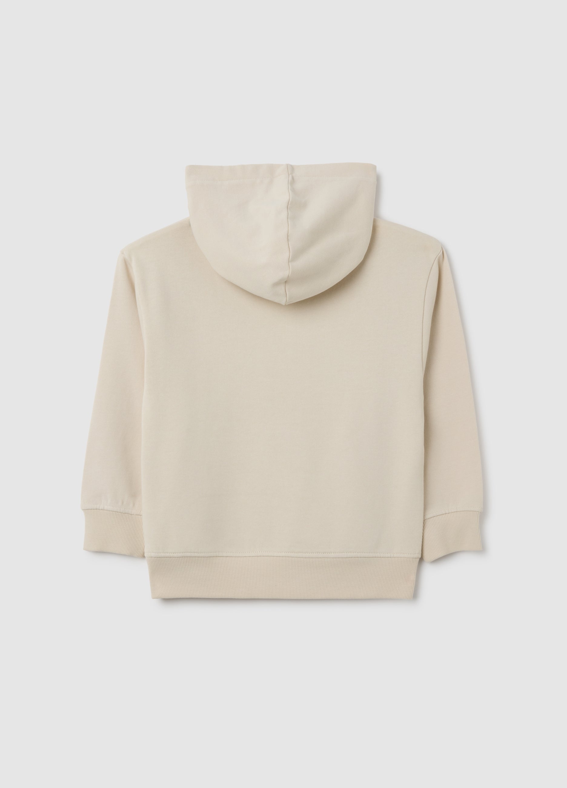 OVS Beige Regular Fit Kids' Sweatshirt In Pure Cotton
