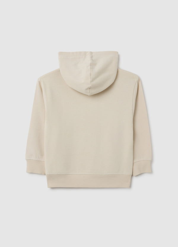 OVS Beige Regular Fit Kids' Sweatshirt In Pure Cotton